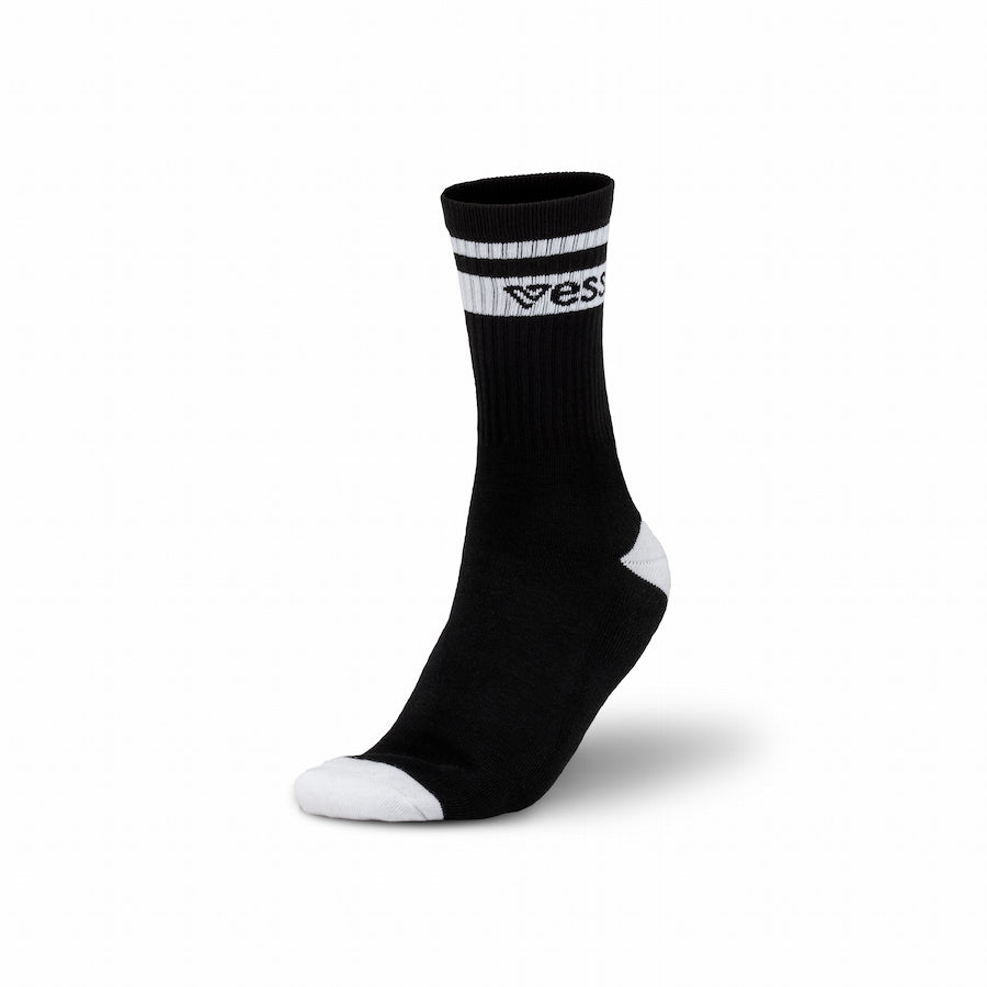  Vessi Crew Socks Black | 175UZIOMQ