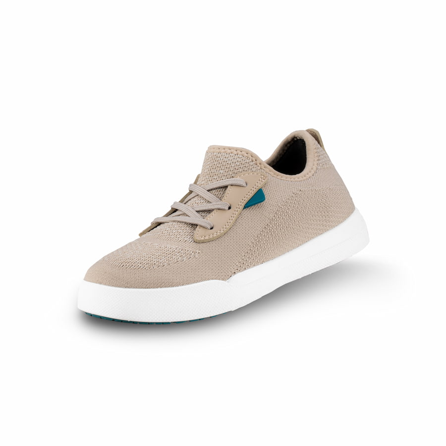 Kids\' Vessi Weekend Limited Edition Sneaker Beige | 952OYGJXW