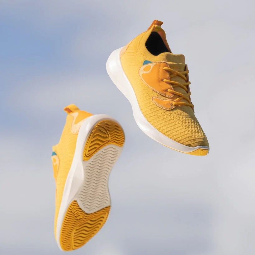 Men's Vessi Everyday Move Limited Edition Shoes Yellow | 489OYSWTB