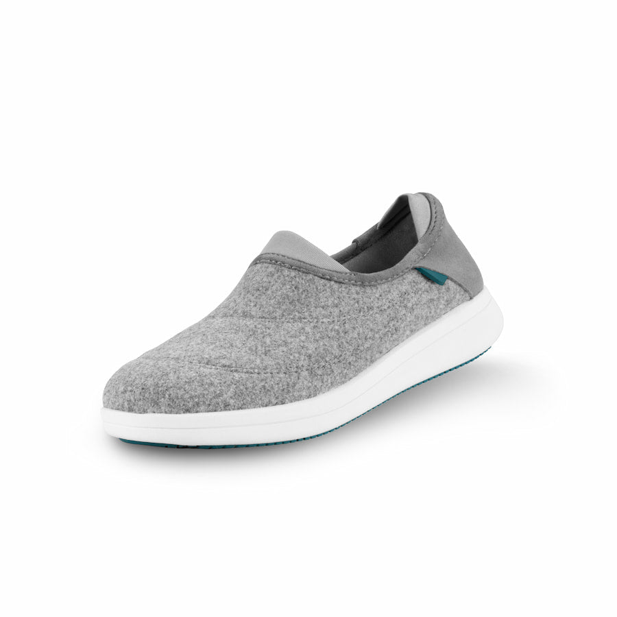 Women\'s Vessi Sunday Originals Slippers Grey | 526DEFTYA